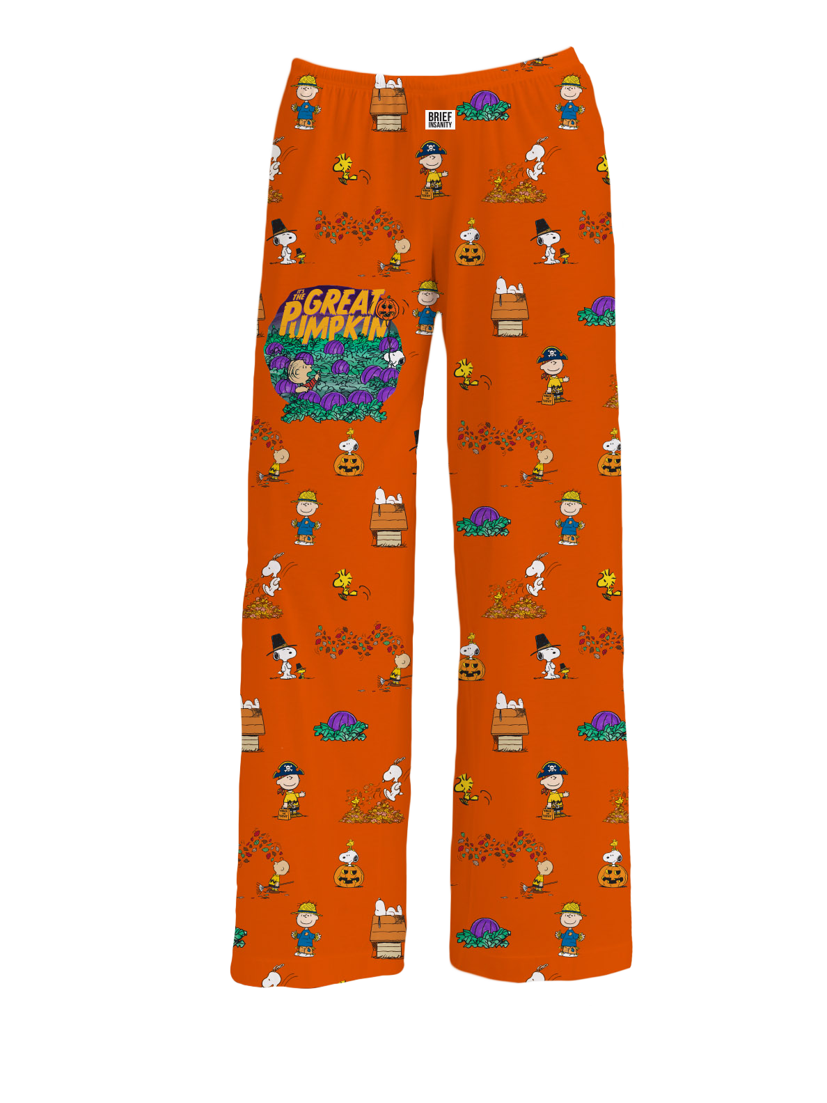 BRIEF INSANITY Snoopy Great Pumpkin Pajama Lounge Pants