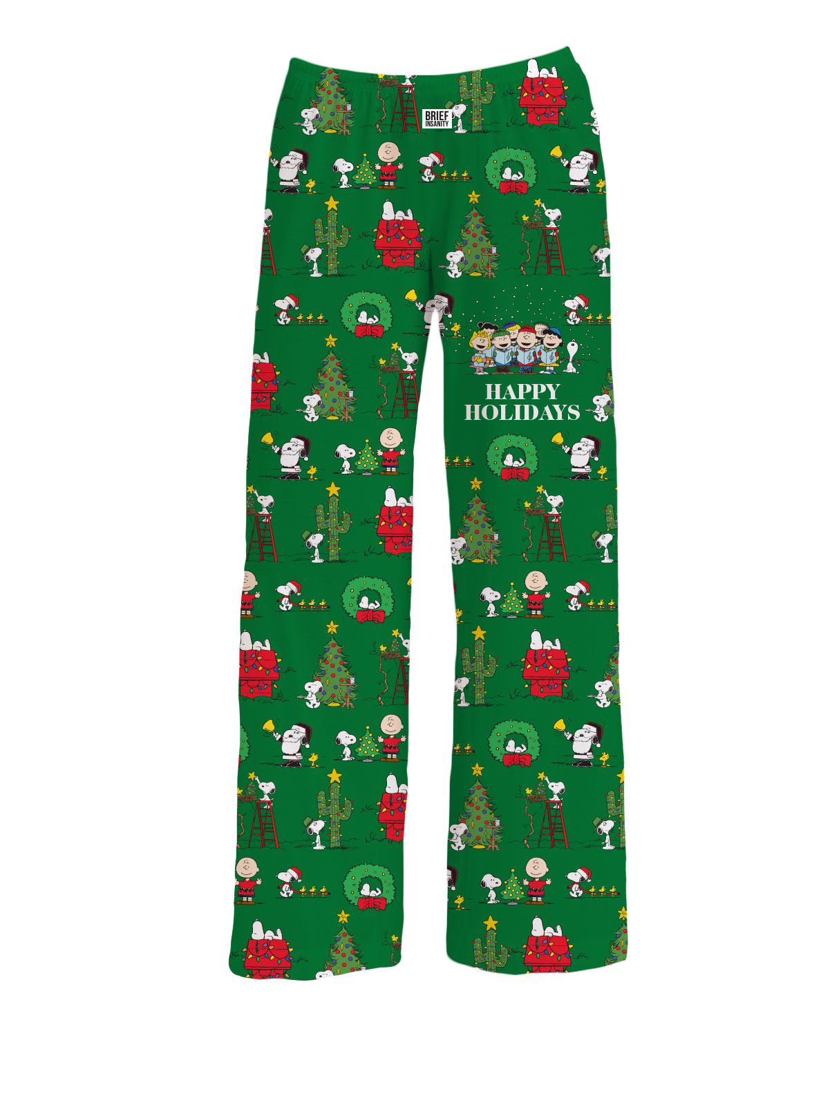 BRIEF INSANITY Snoopy Happy Holidays Pajama Pants