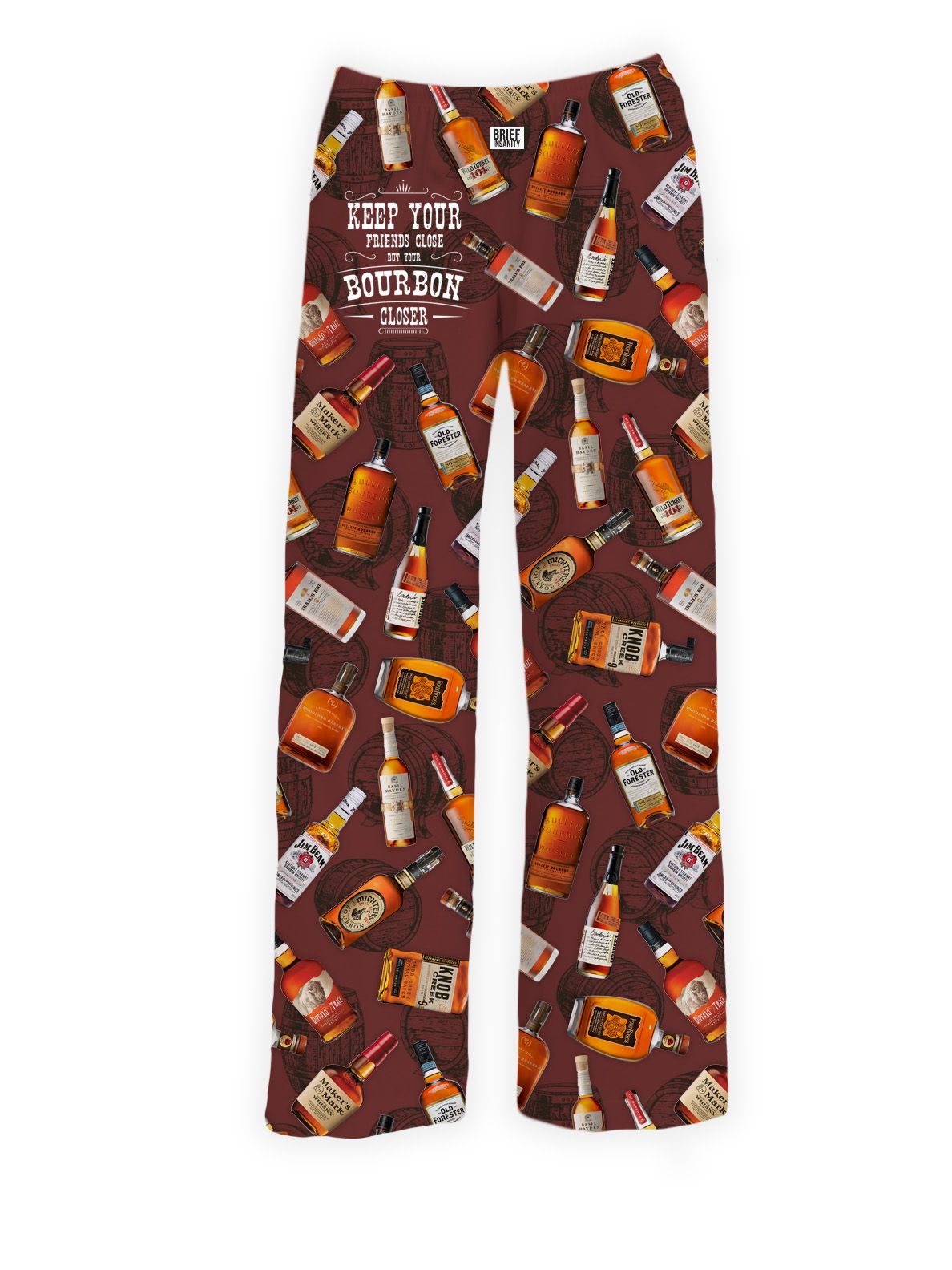 BRIEF INSANITY Keep Your Bourbon Closer Pajama Lounge Pants
