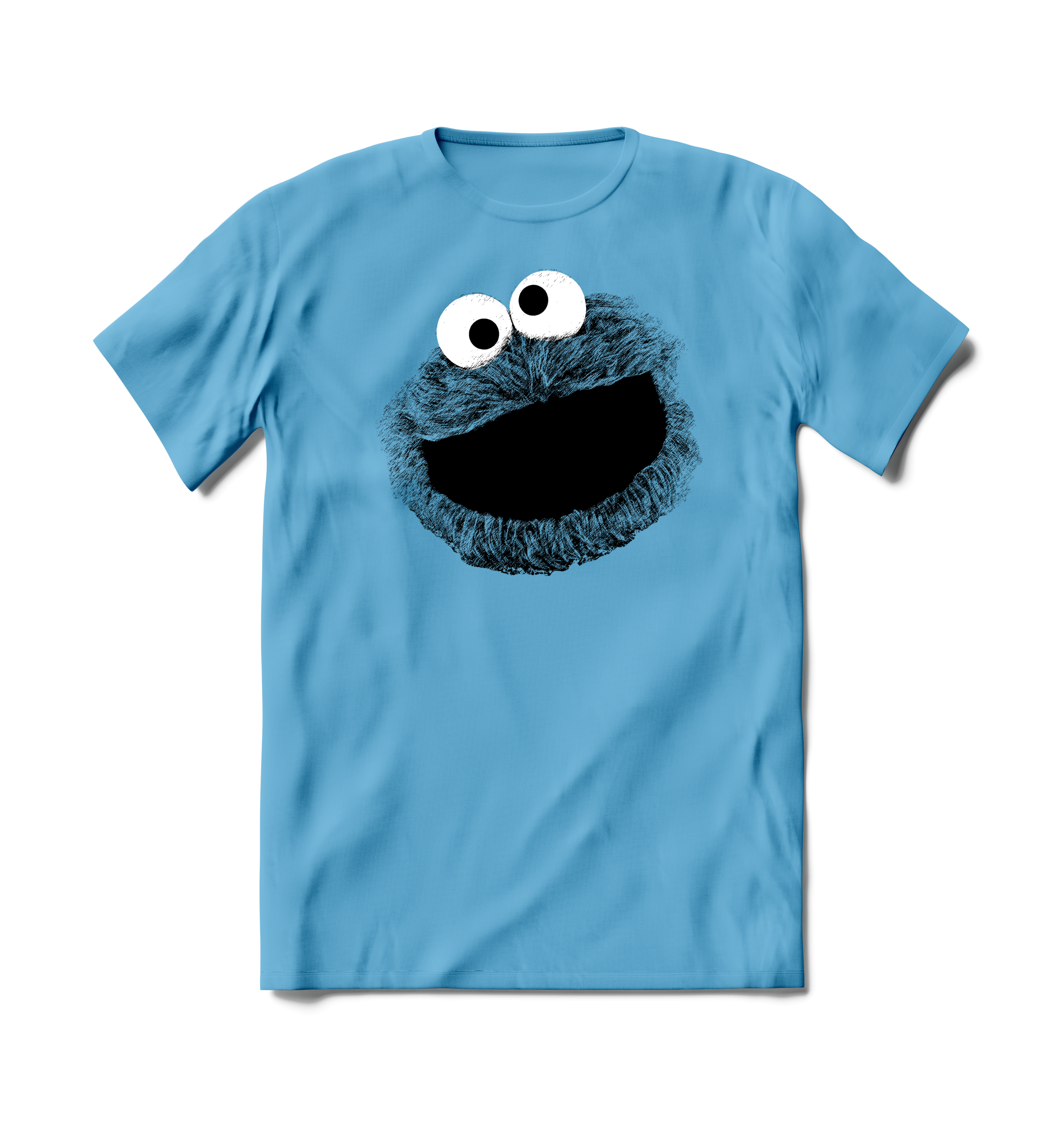 BRIEF INSANITY Sesame Street Cookie Monster Short Sleeve Shirt
