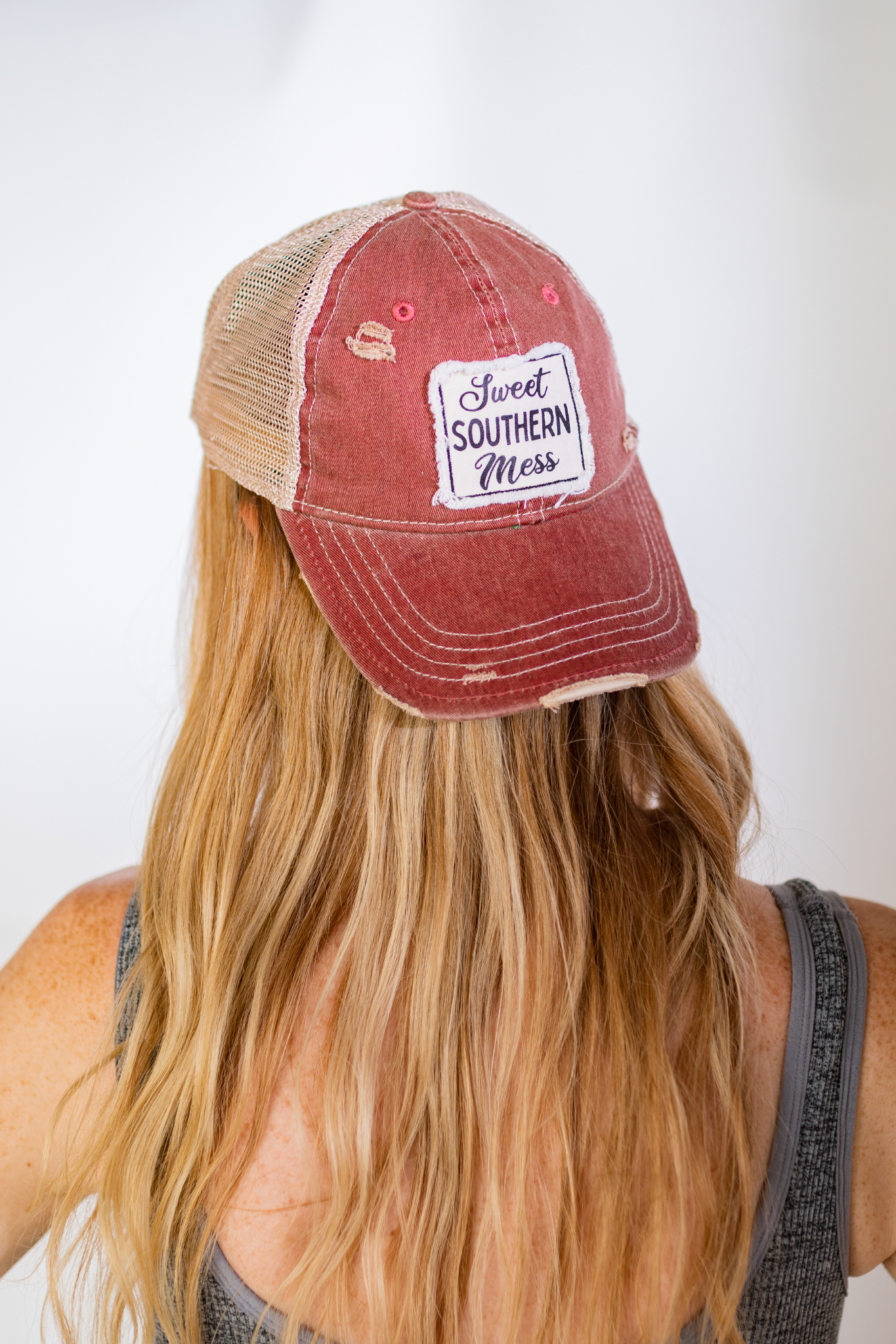 BRIEF INSANITY Sweet Southern Mess-Vintage Trucker Adult Hat