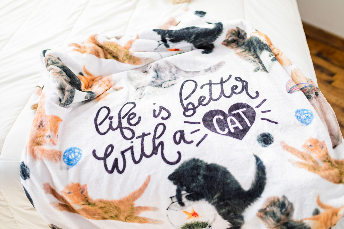 Life Is Better With a Cat Throw Blanket | BRIEF INSANITY | Brief Insanity