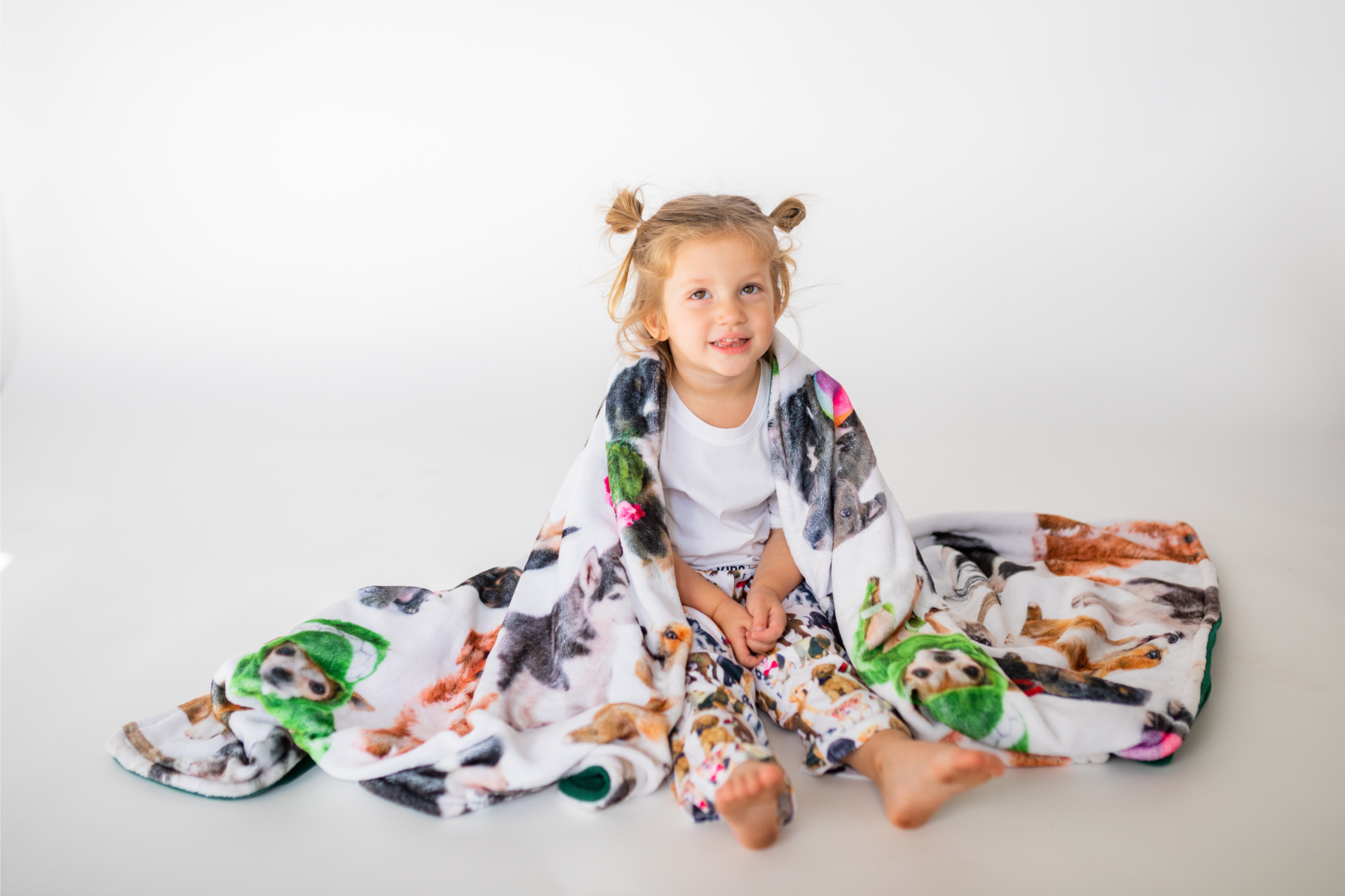 BRIEF INSANITY Cute Child Wrapped in Life Is Better With A Dog Throw Blanket