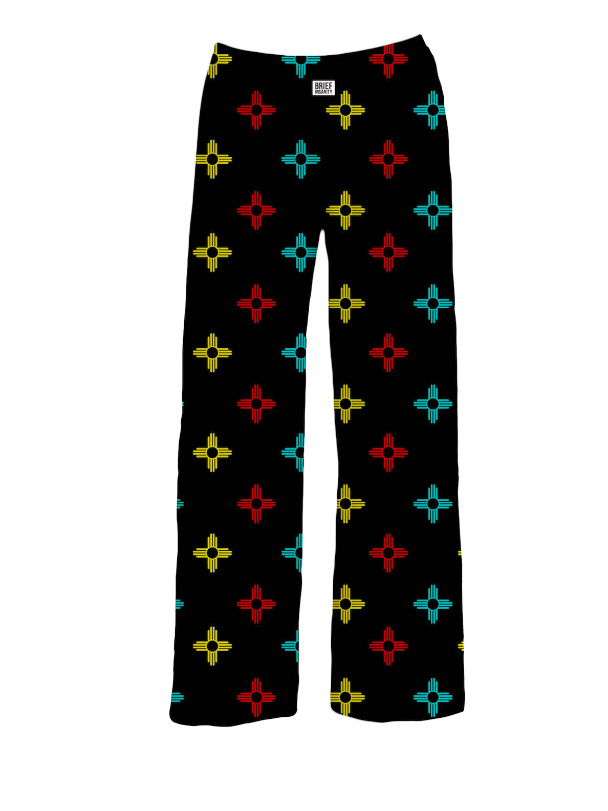 BRIEF INSANITY New Mexico Zia Print Pajama Pants