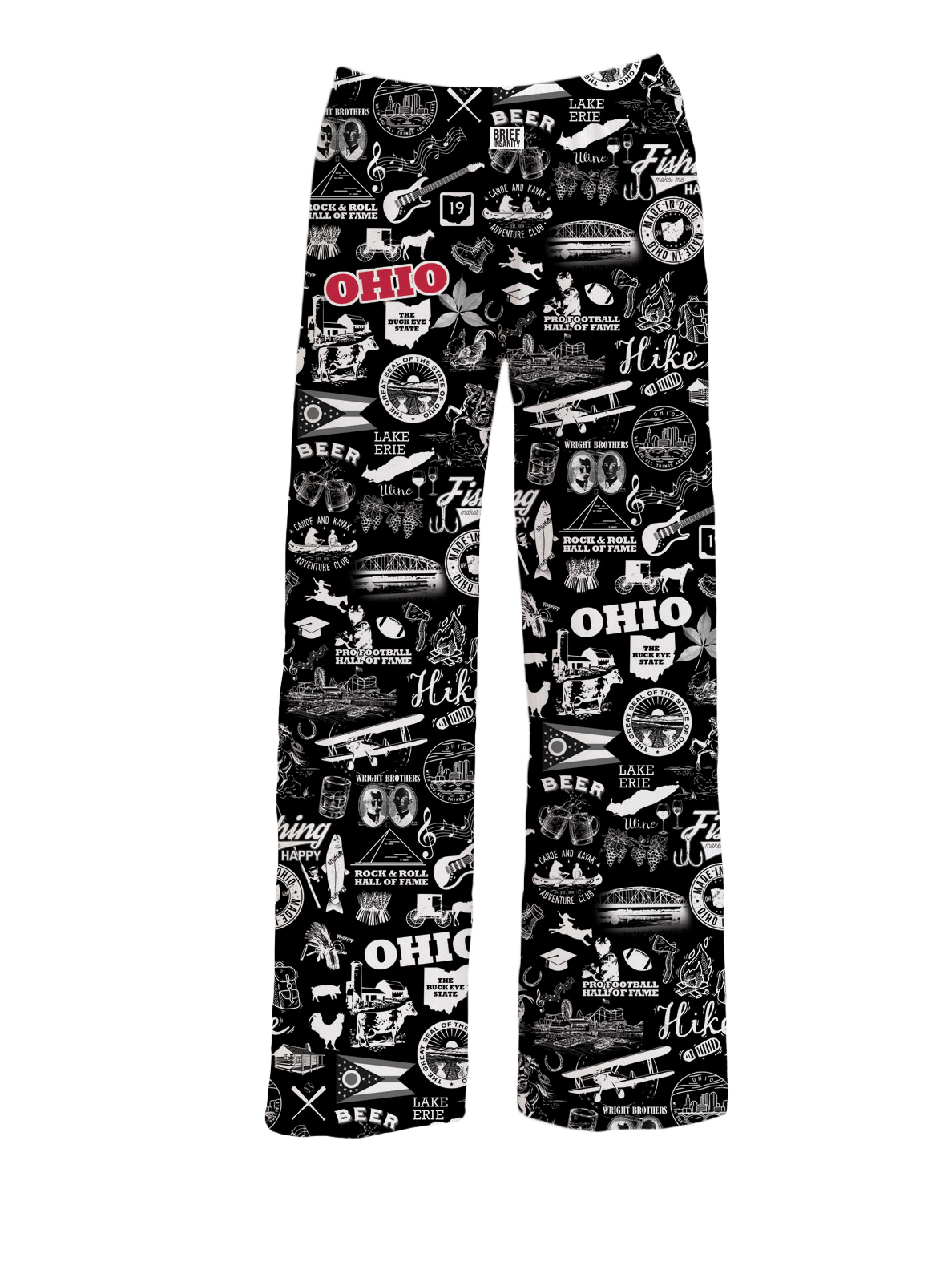 BRIEF INSANITY Ohio Chalkboard Lounge Pants