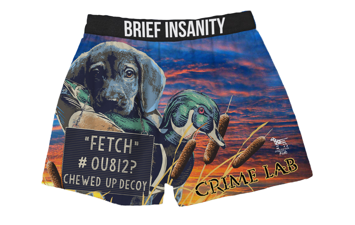 BRIEF INSANITY Crime Lab Boxer Shorts