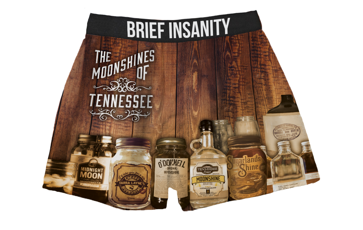 BRIEF INSANITY Moonshines of Tennessee Boxer Shorts