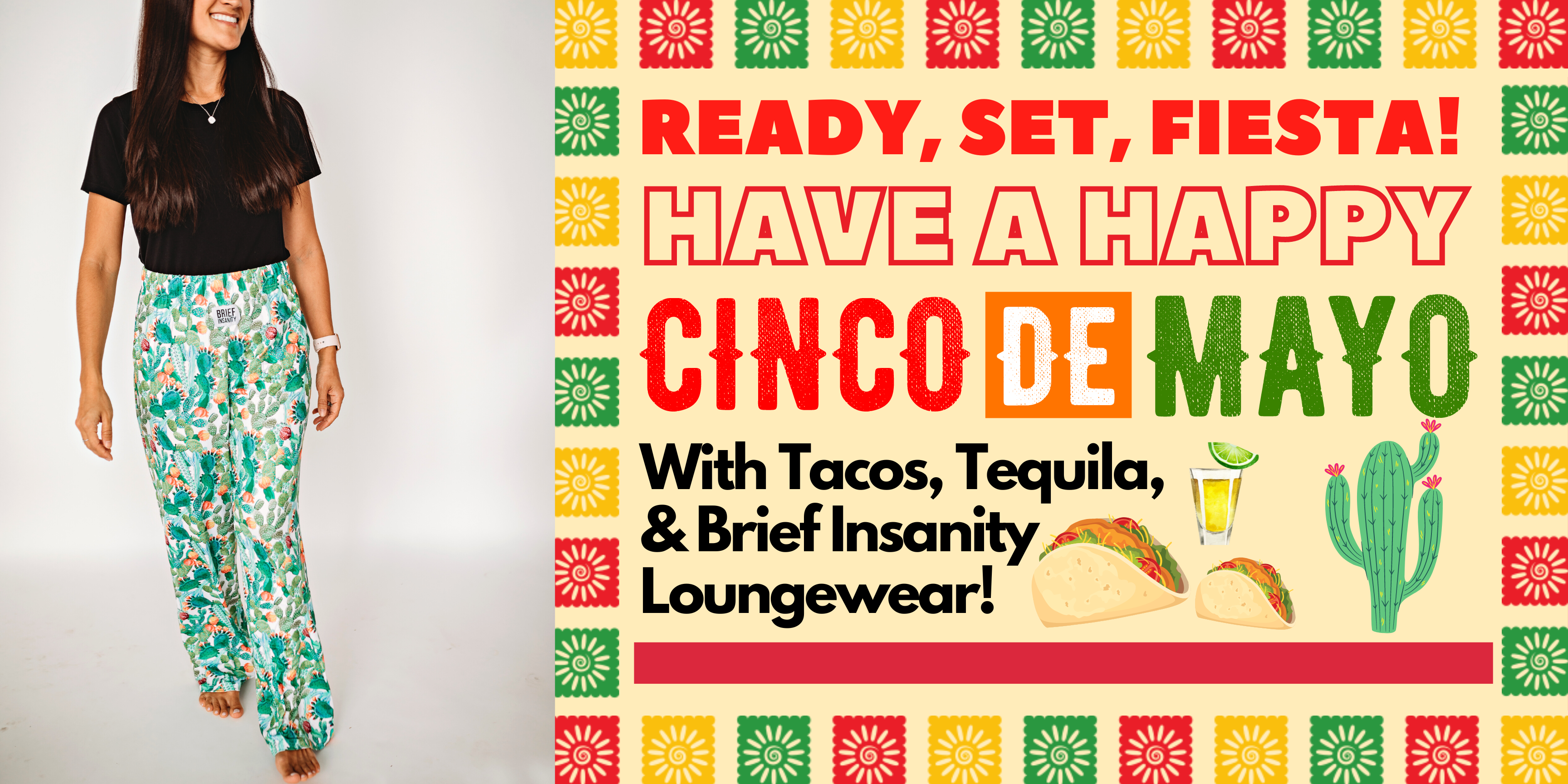 BRIEF INSANITY Cinco de Mayo Celebration Loungewear Designs