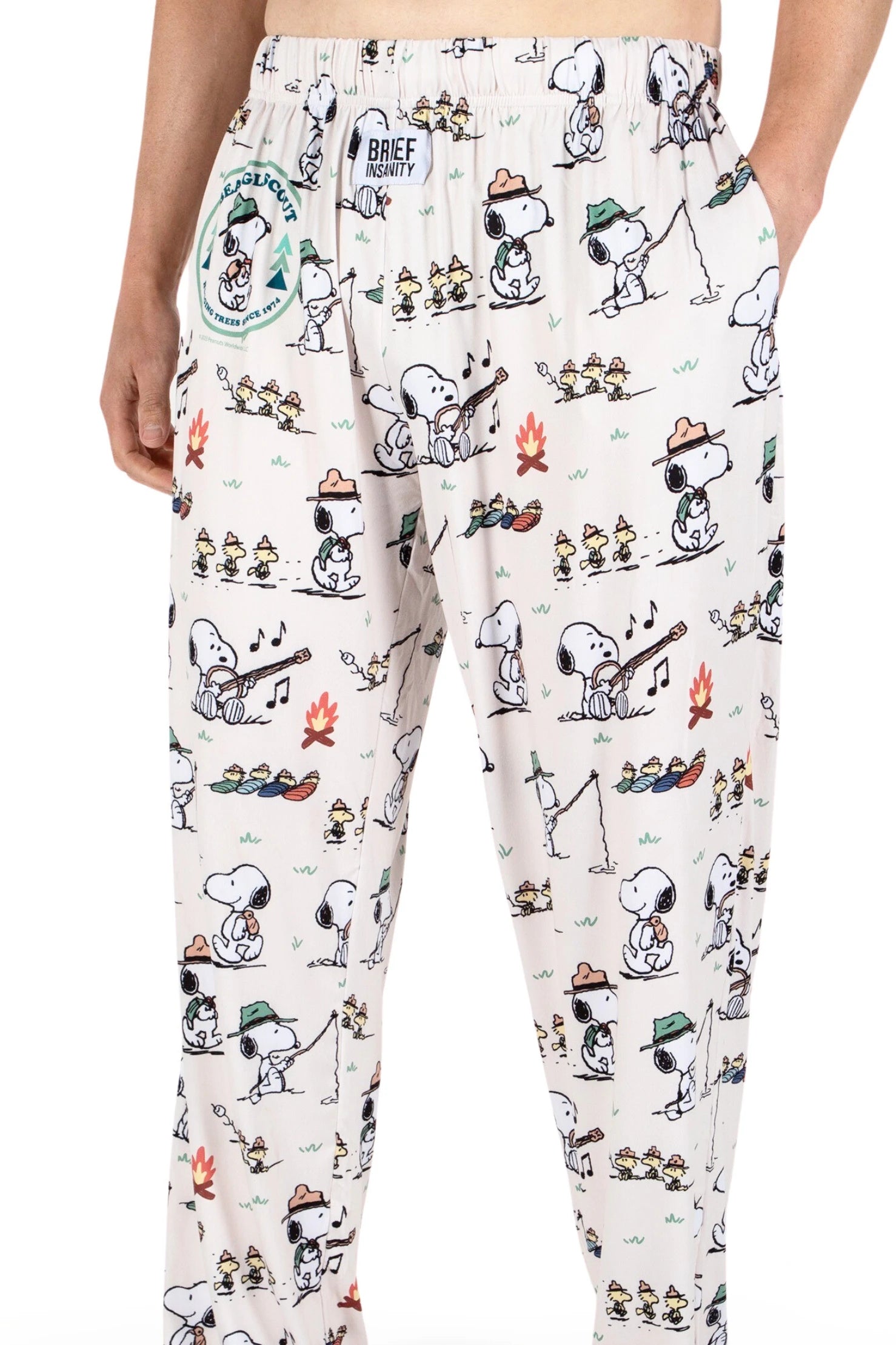 Snoopy Camping Badge pajama lounge pants