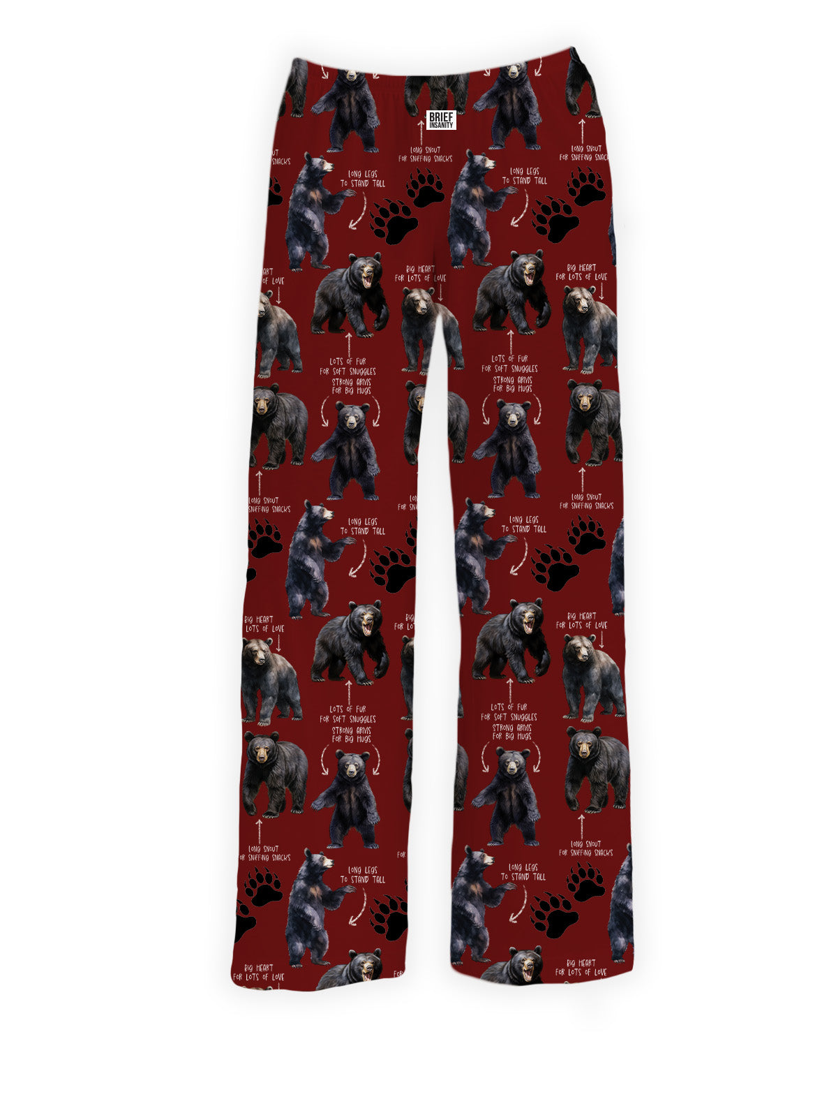 BRIEF INSANITY's Bears All Over Pajama Lounge Pants