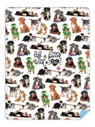 BRIEF INSANITY Life Is Better With A Dog throw blanket