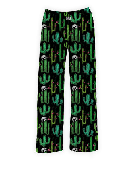 Dark Cactus Pajama Lounge Pants | BRIEF INSANITY | Brief Insanity