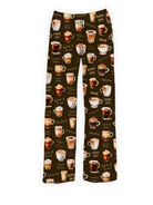 BRIEF INSANITY's All Over Espresso Pajama Lounge Pants