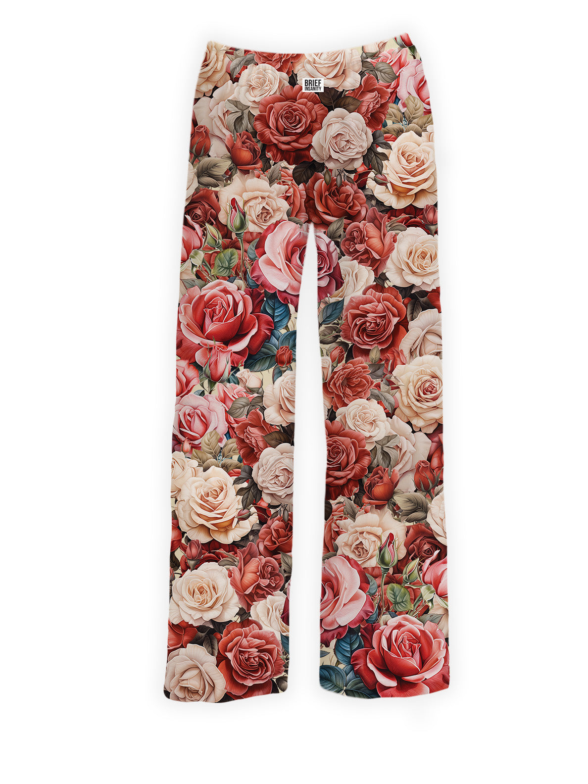 BRIEF INSANITY's Rose Pajama Lounge Pants