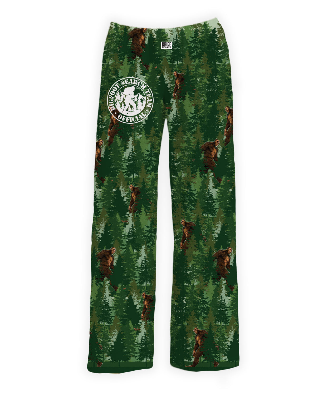 BRIEF INSANITY's Bigfoot Search Team Pajama Lounge Pants