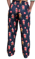 Coca-Cola Large Santa Pajama Lounge Pants on model back view (waist down)