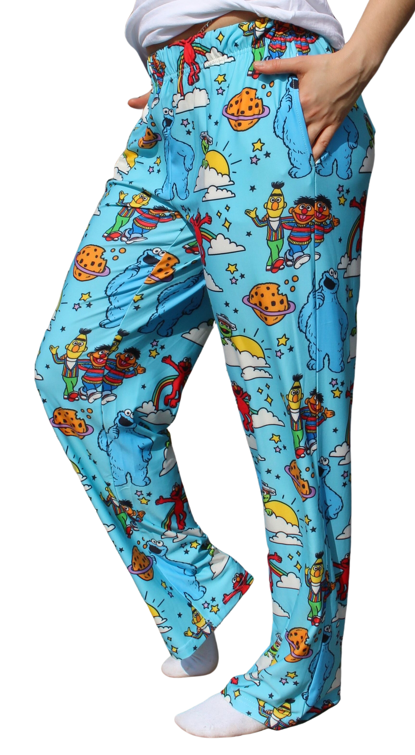 Sesame Street Characters pants on model side view one