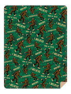 BRIEF INSANITY I Believe In Big Foot Throw Blanket