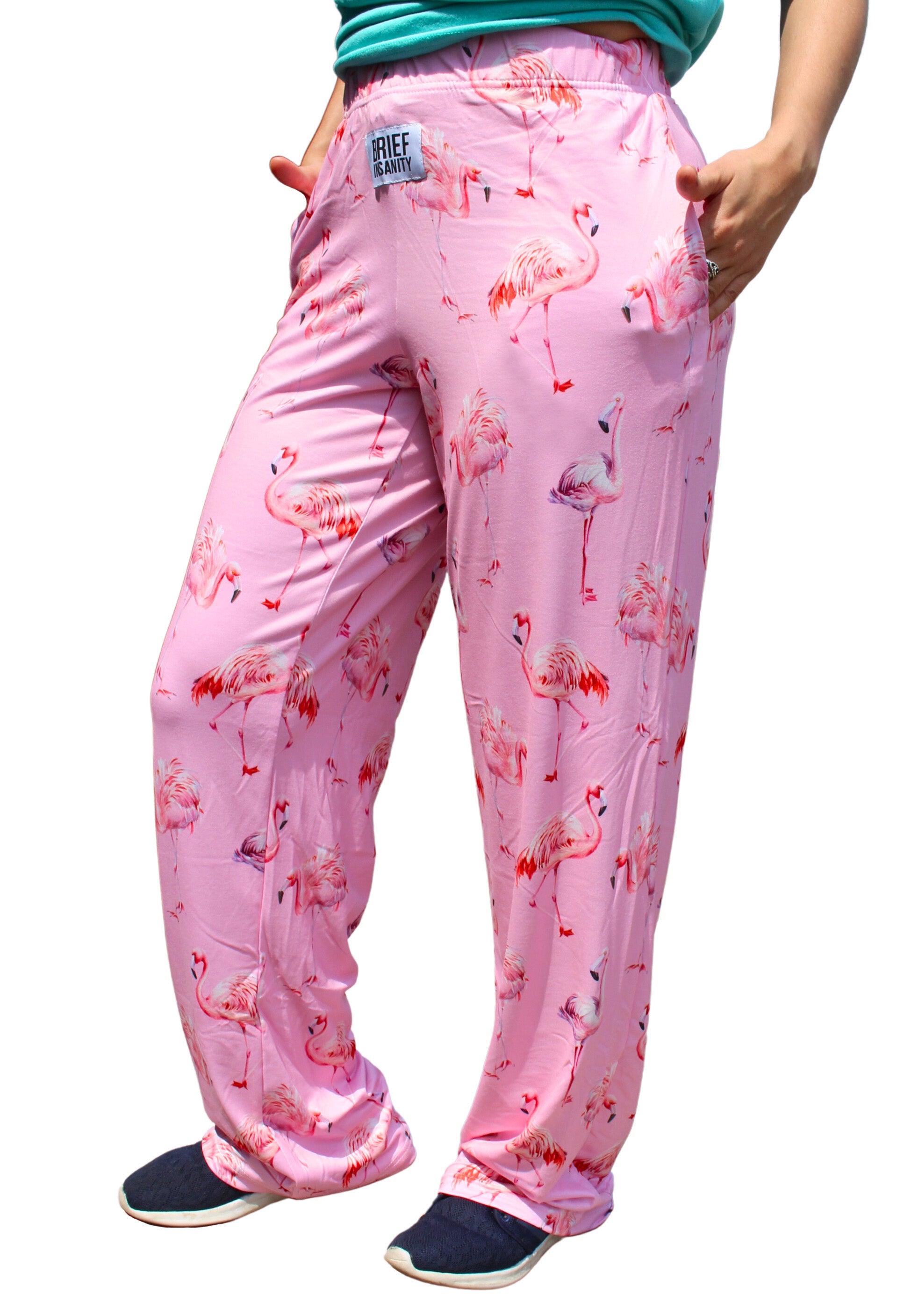 Pink Tropical Leaves Flamingo Women's Underwear Comfy Ladies