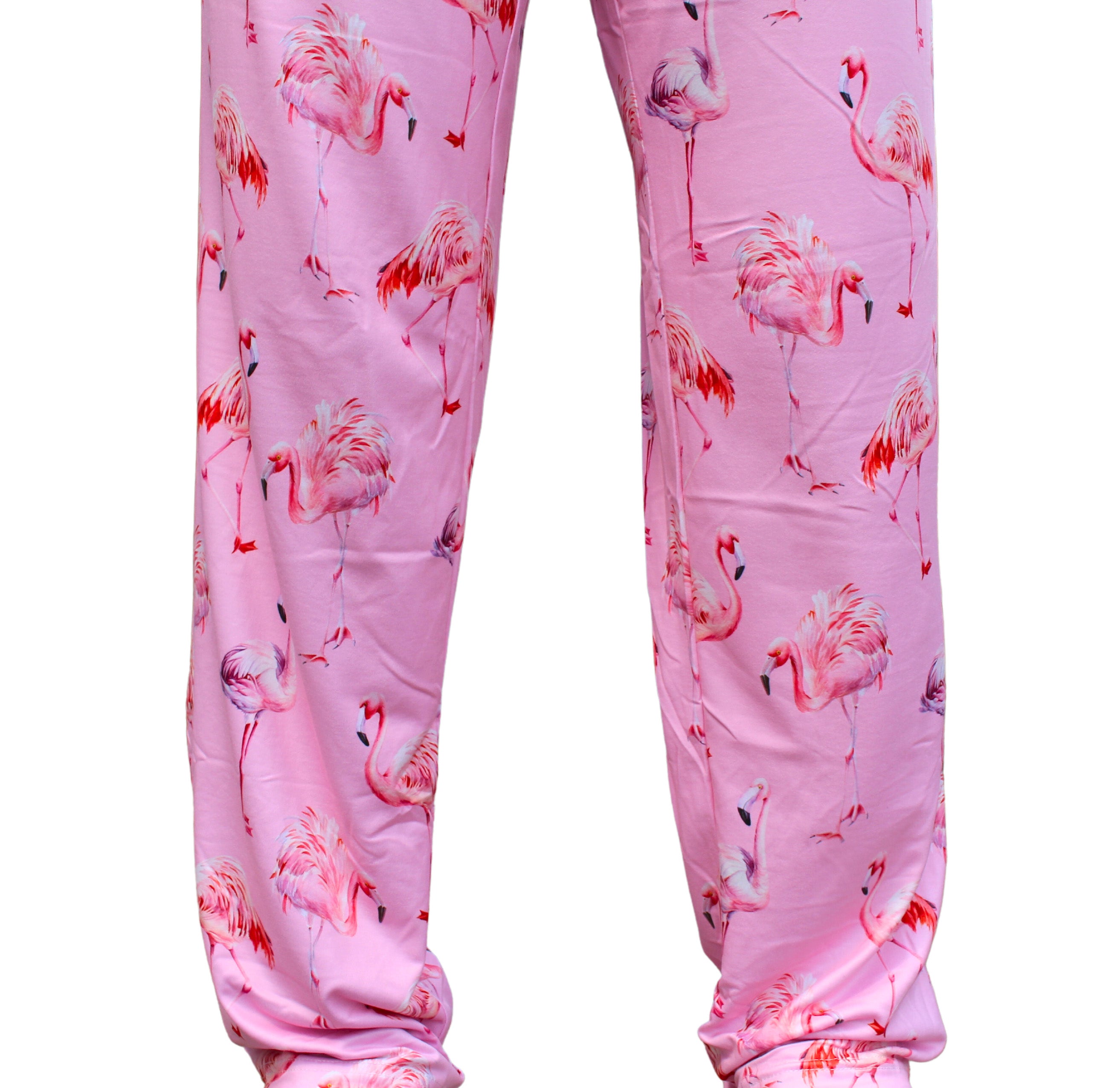Pink Flamingo Pattern Lounge Pants