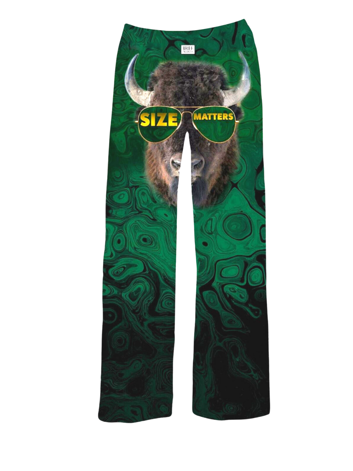 BRIEF INSANITY Size Matters Bison Pajama Pants