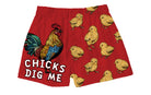BRIEF INSANITY Chicks Dig Me Boxer Shorts