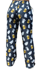 Just Here For the Boo's! Pajama Lounge Pants back view on model (waist down)