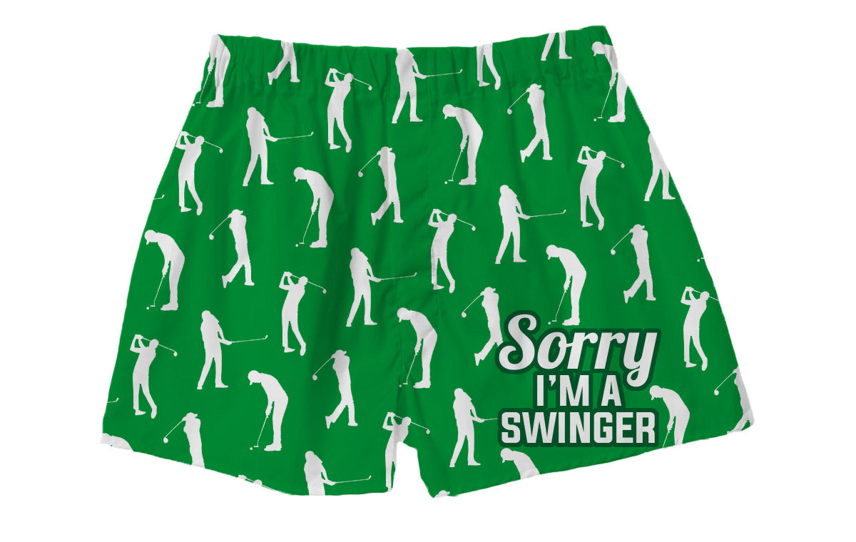 BRIEF INSANITY Sorry I'm A Swinger Boxer Shorts