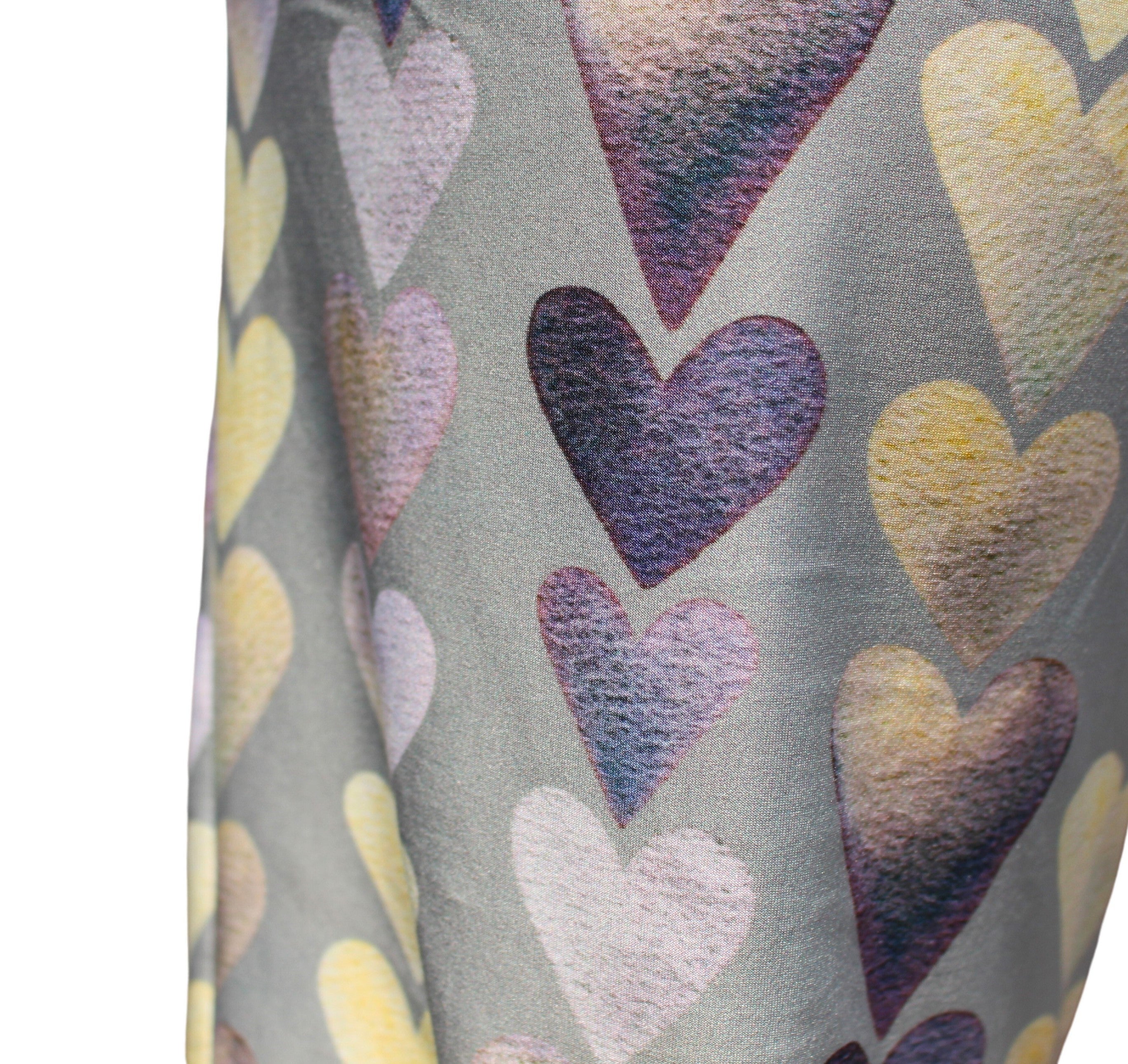 Close up BRIEF INSANITY Heart Pattern Pajama Lounge Pants