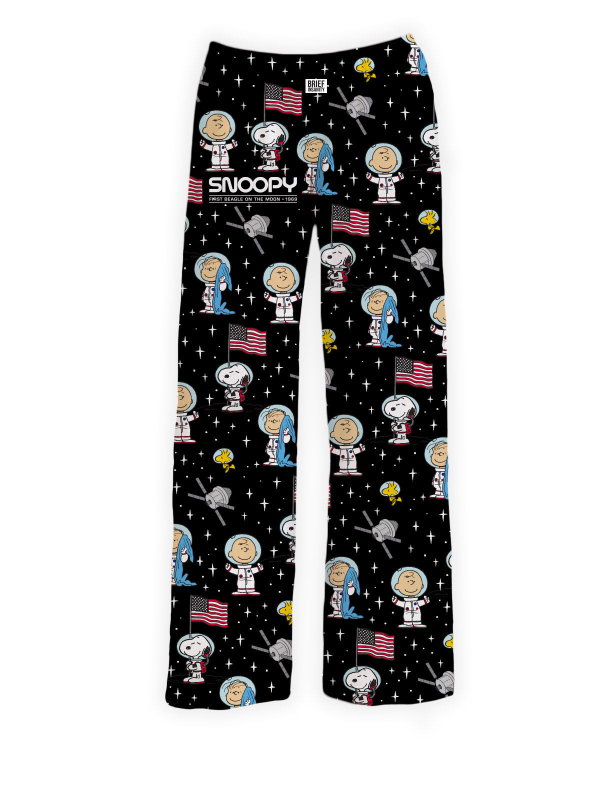 BRIEF INSANITY Snoopy Space Pajama Lounge Pants