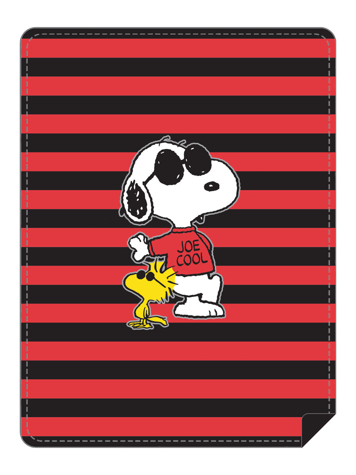 BRIEF INSANITY Snoopy Joe Cool Throw Blanket