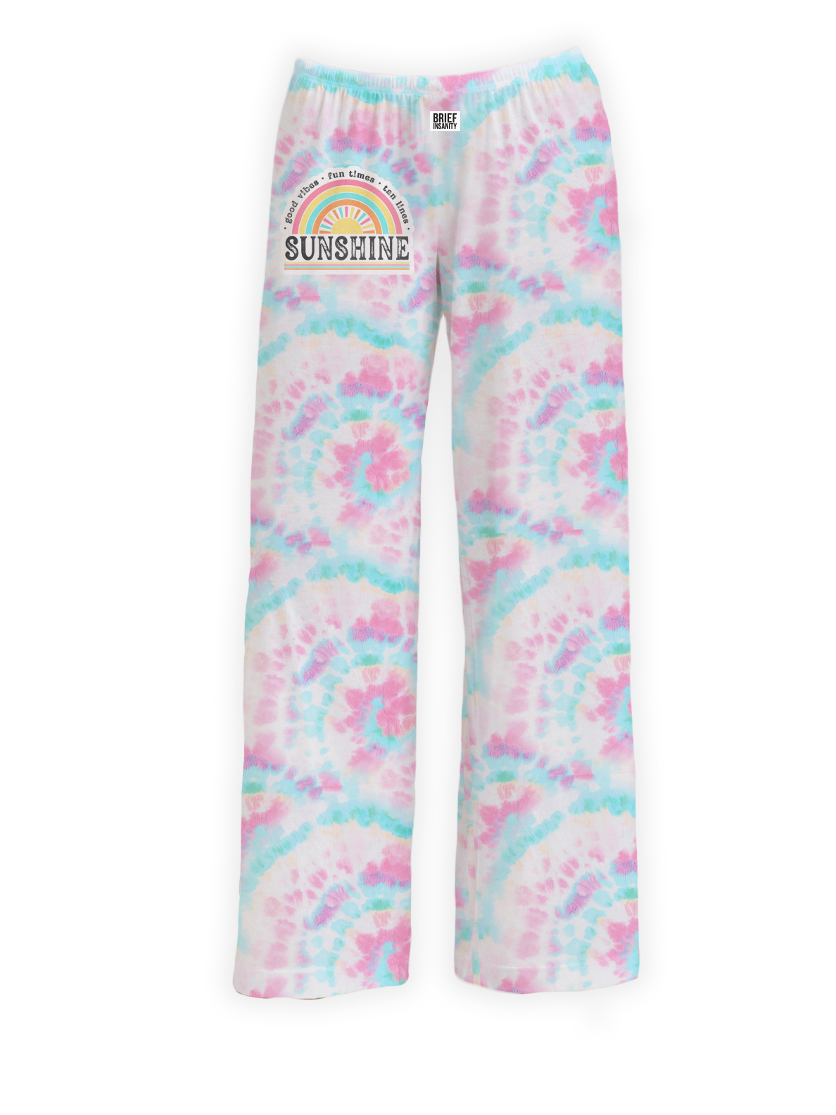 BRIEF INSANITY's Good Vibes Sunshine Pajama Lounge Pants