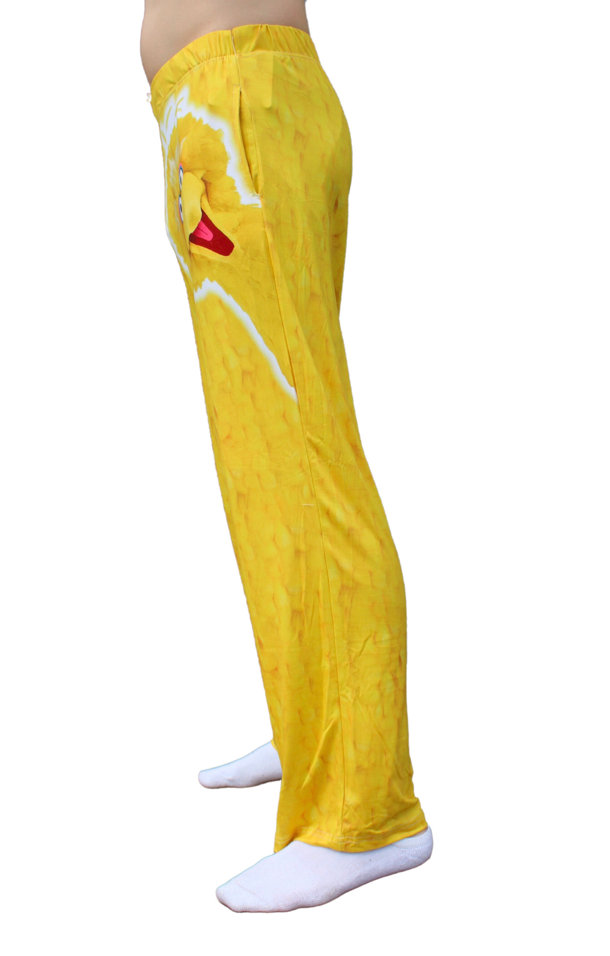 Sesame Street Big Bird Pajama Lounge Pants on model left side view