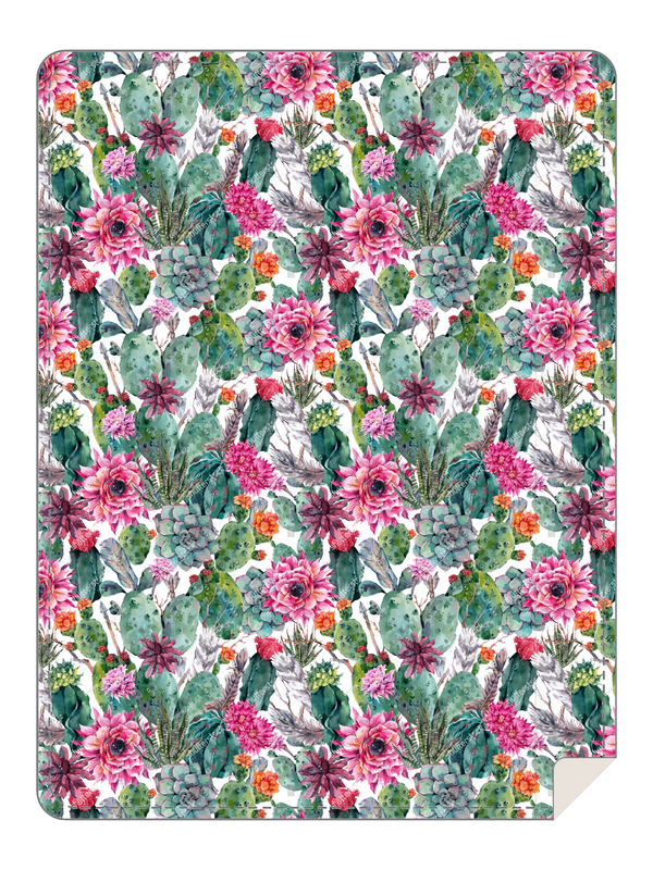 BRIEF INSANITY's Cactus Floral Throw Blanket