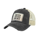 BRIEF INSANITY's Drink Beer Pet Dogs Vintage Distressed Trucker Adult Hat