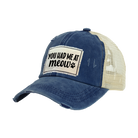 BRIEF INSANITY's You Had Me at Meow Vintage Distressed Trucker Adult Hat