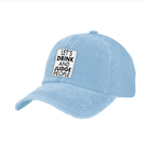 BRIEF INSANITY's Drink & Judge People Faux Suede Patch Adult Cap