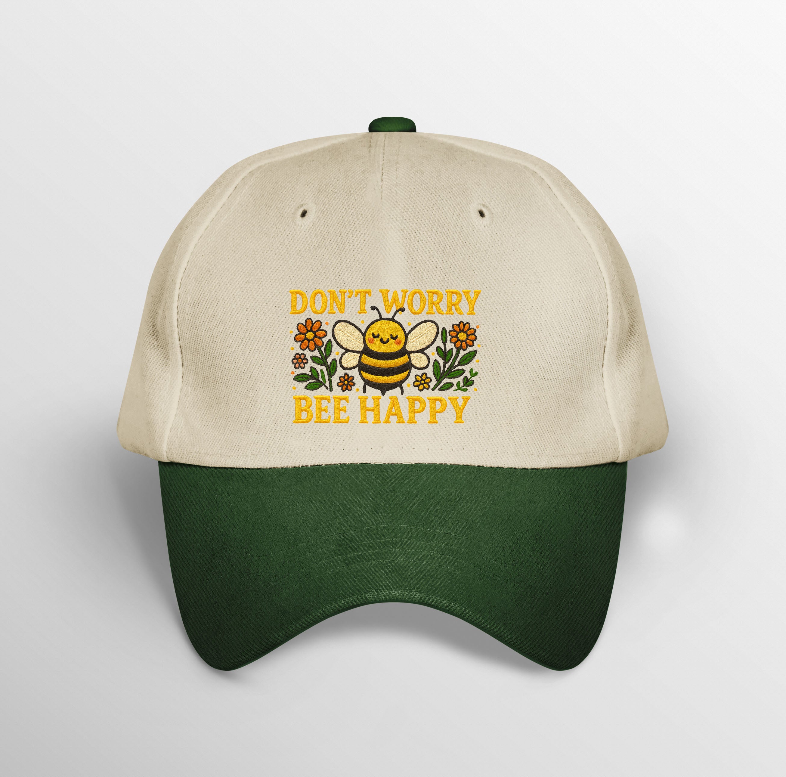 Don't Worry Be Happy Embroidered Cap