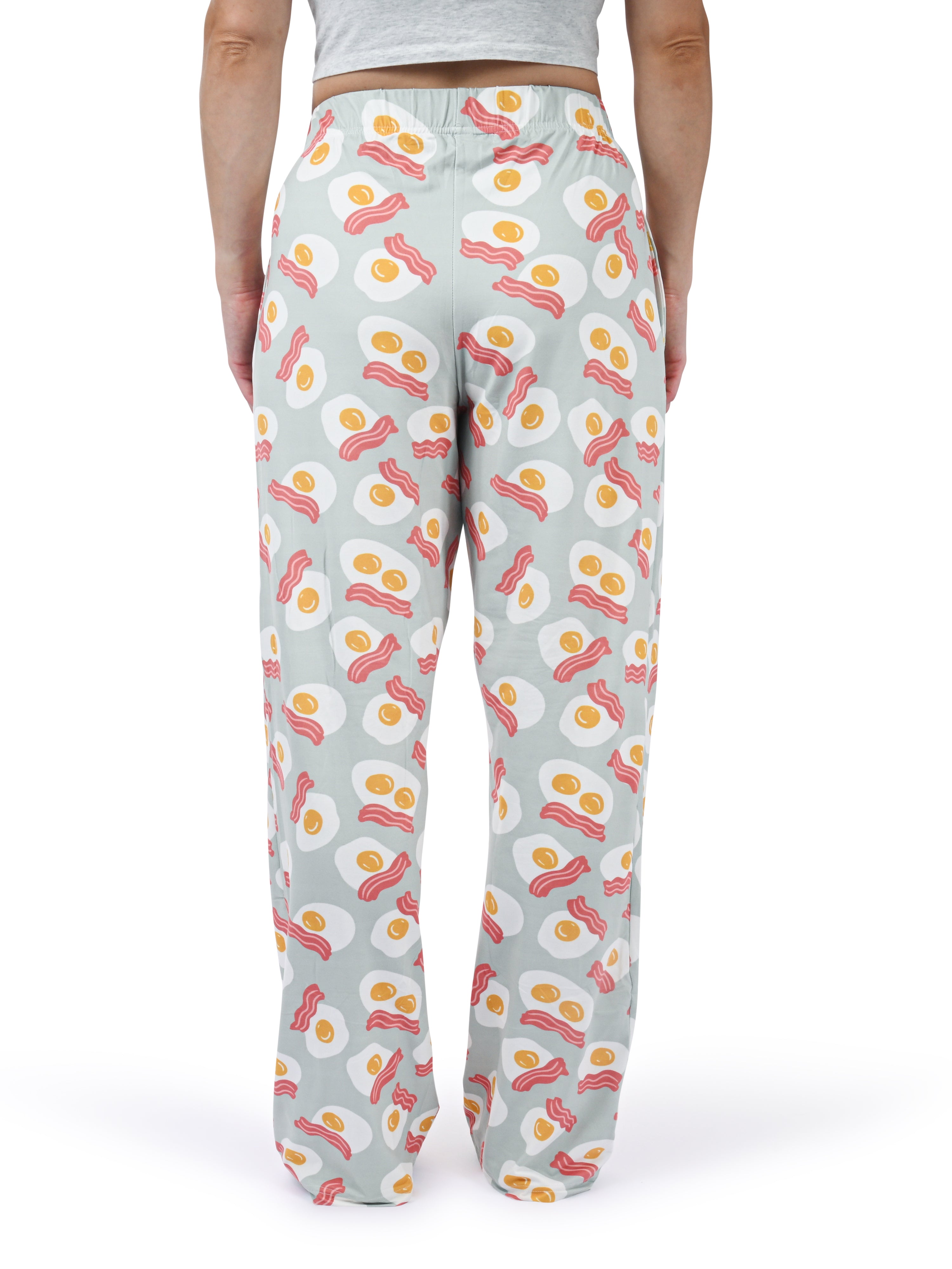 Eggs & Bacon Pajama Pants back view