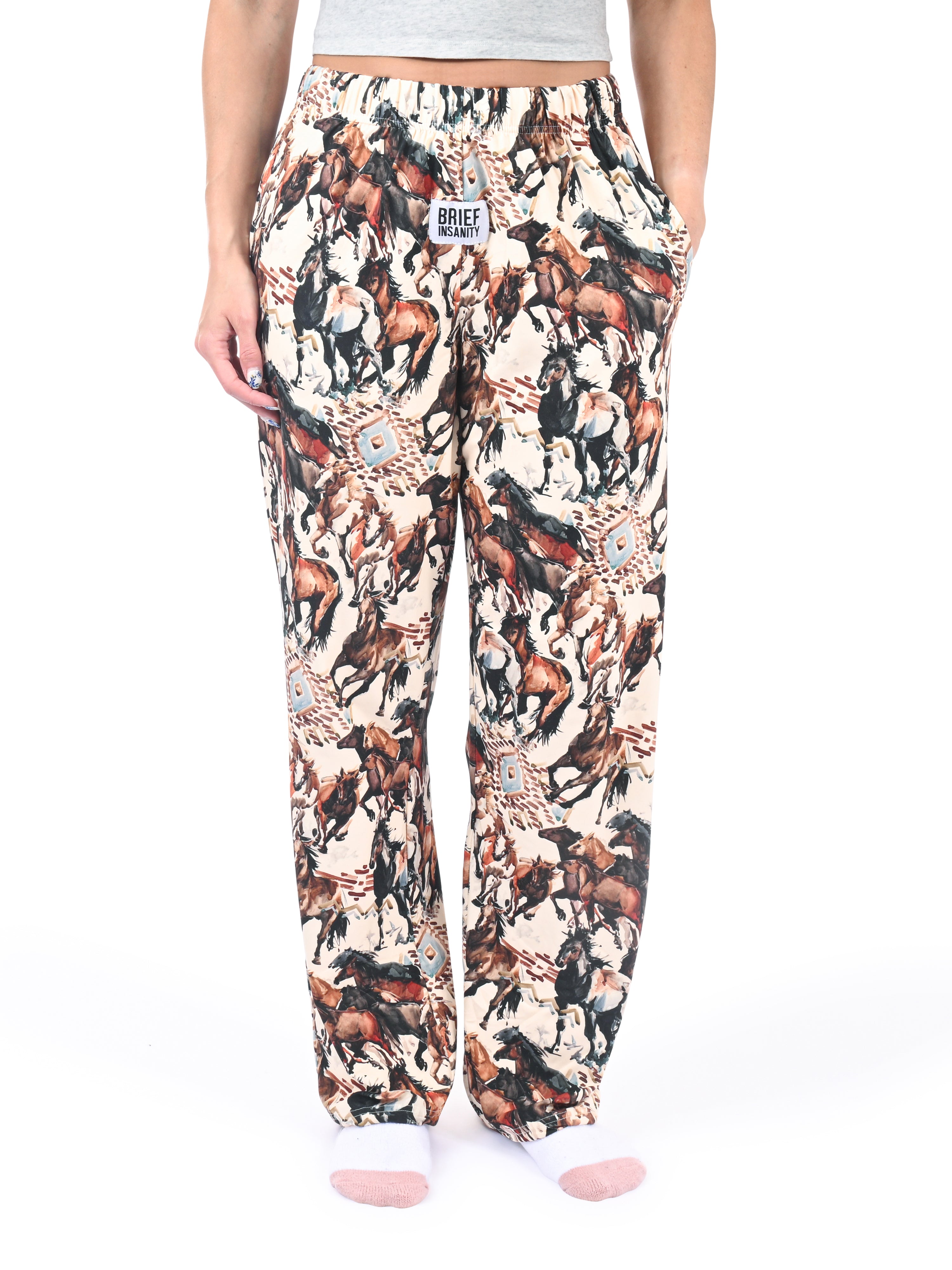 Rustic Horse Pajama Pants front view