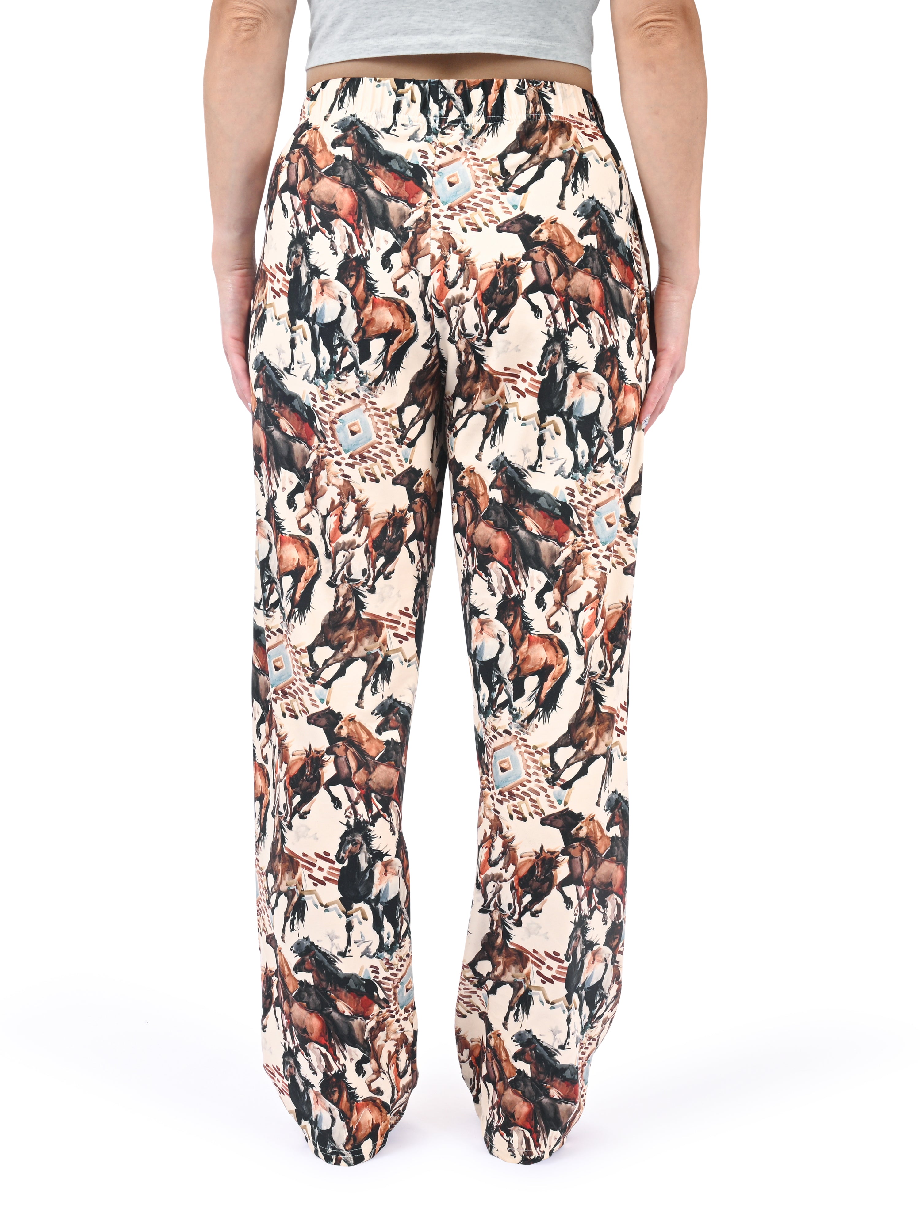 Rustic Horse Pajama Pants back view
