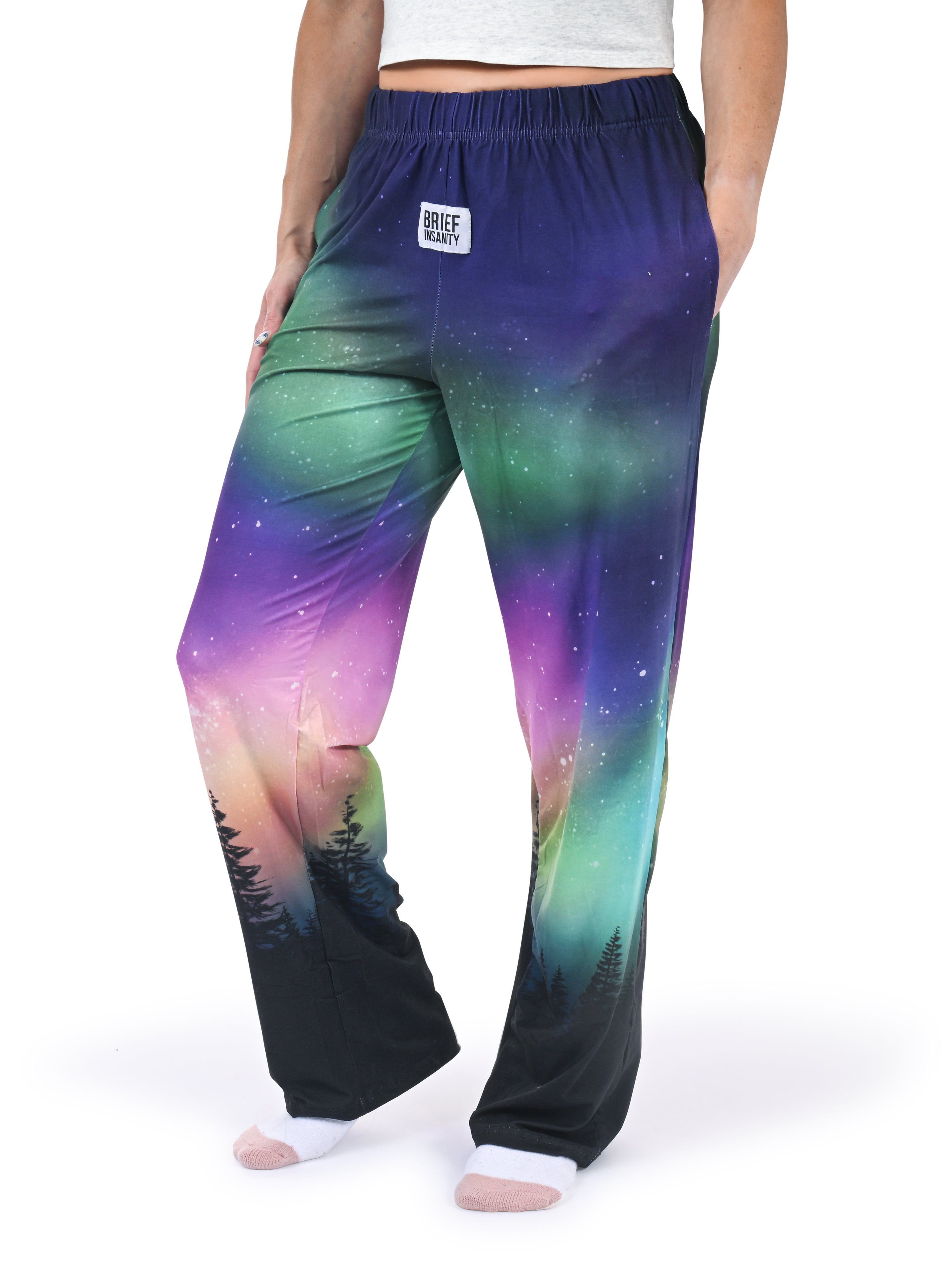 Northern Lights Lounge Pants side angle view