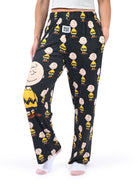 Snoopy Charlie Brown Lounge Pants side angle view