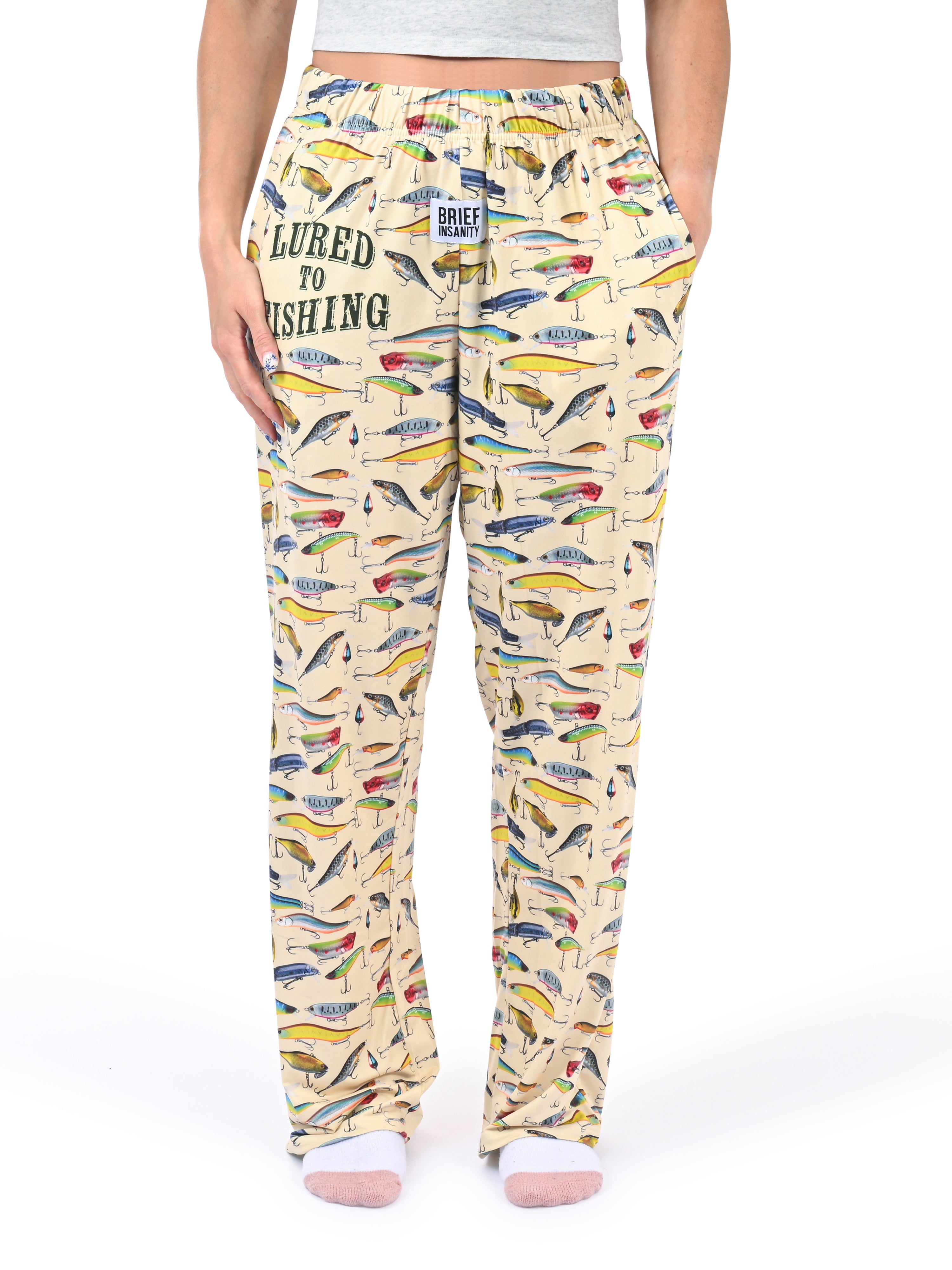 Lured To Fishing Lounge Pants side angle view