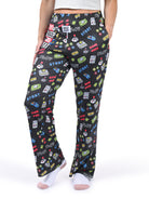 Eat, Sleep, Game, Repeat Lounge Pants side angle view
