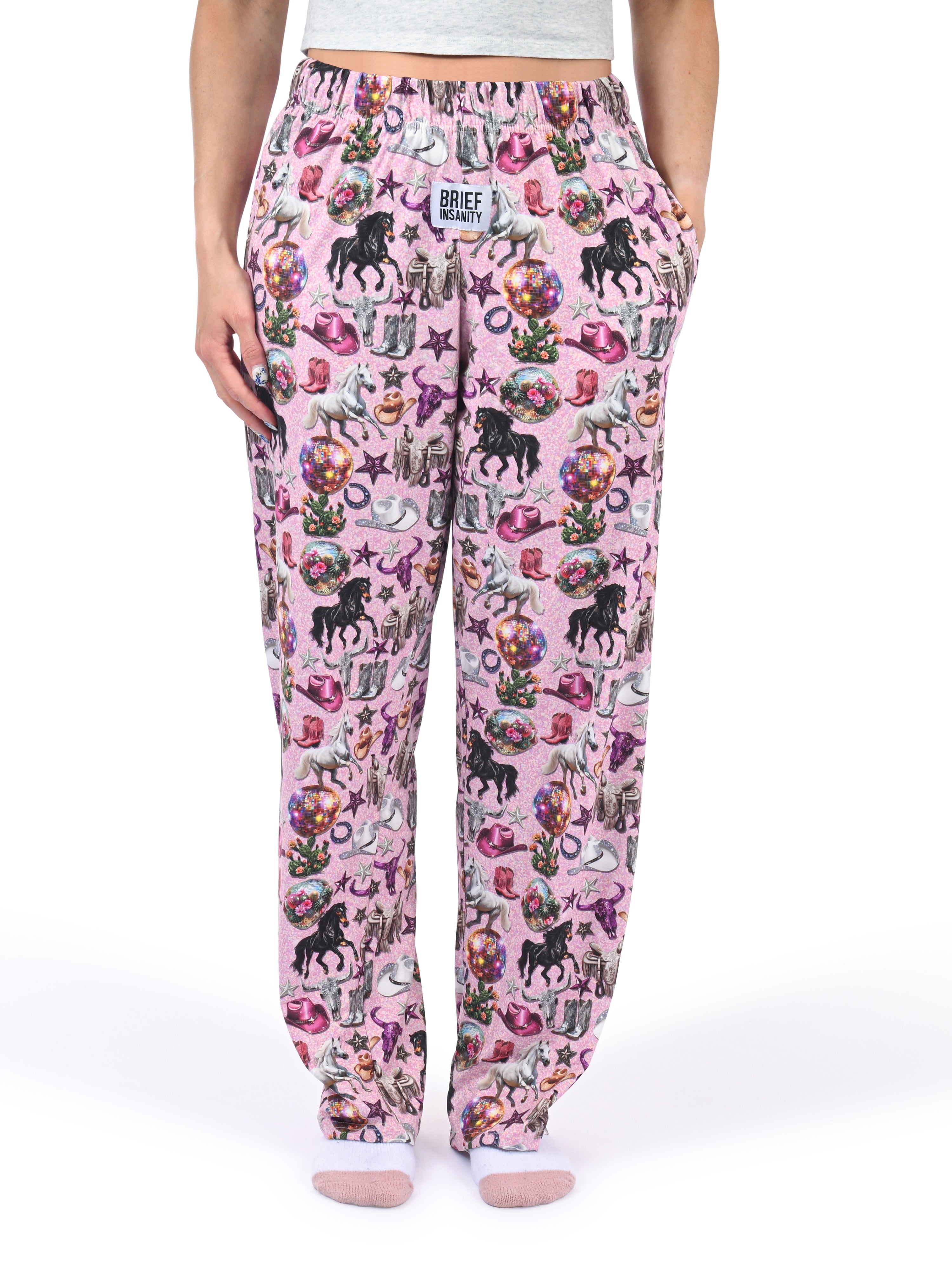 Glam Cowgirl Pajama Pants front view