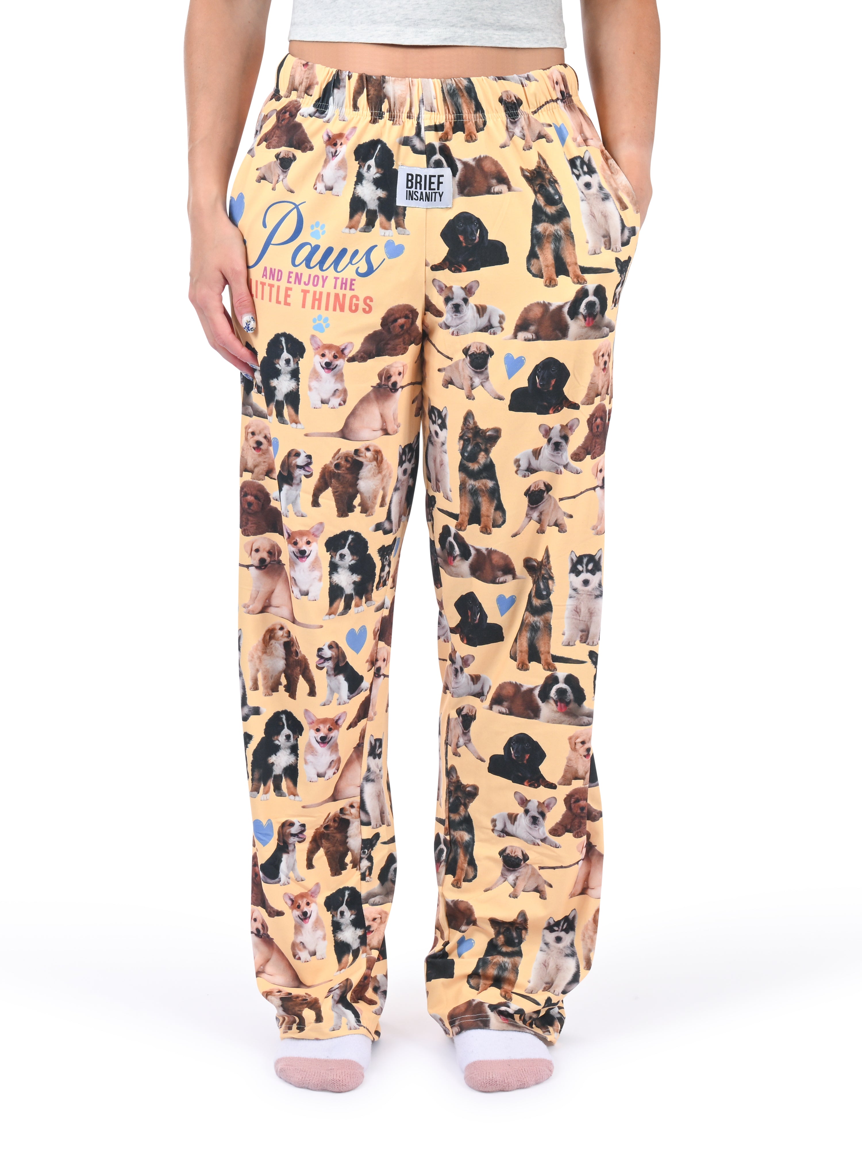 Paws & Enjoy the Little Things Pajama Pants front view