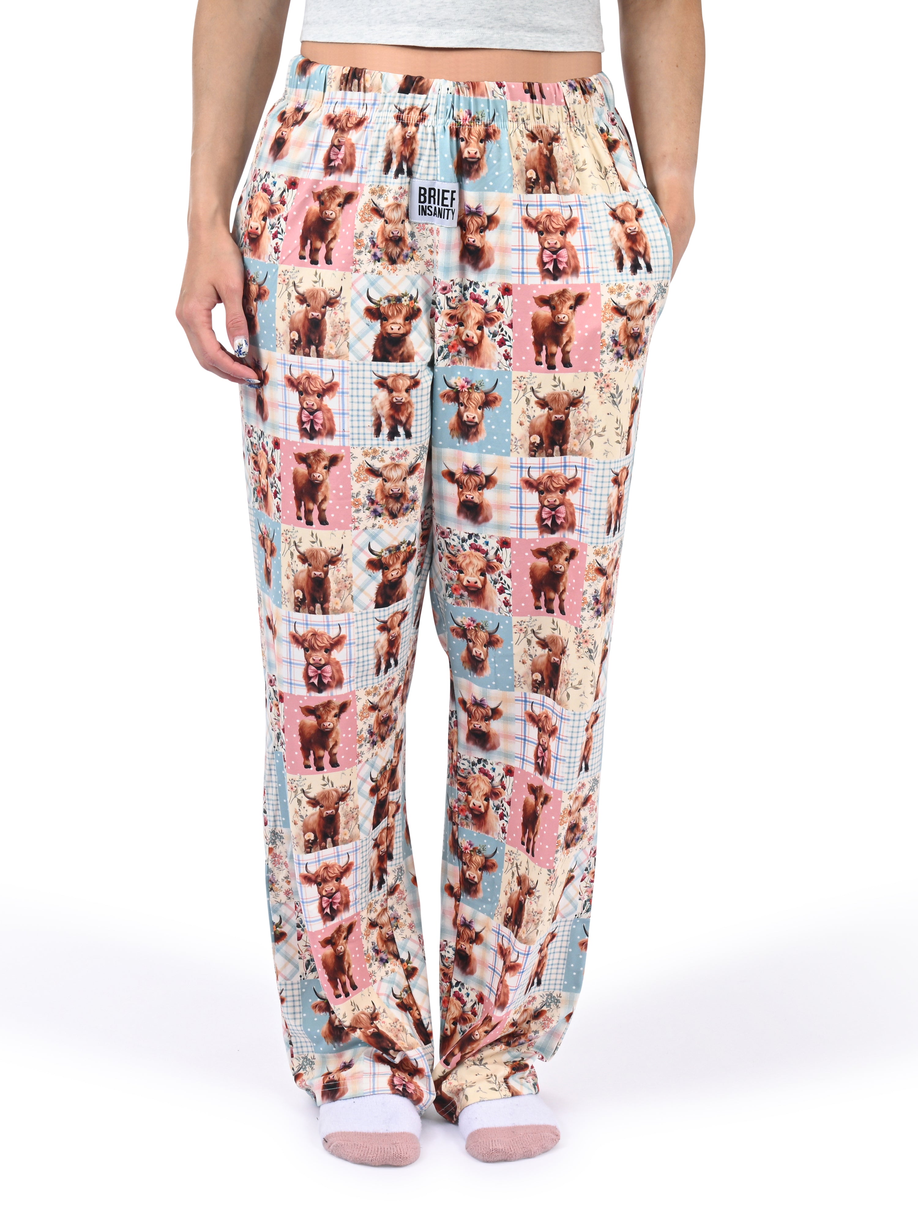 Highland Cow Quilt Pajama Pants