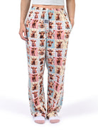 Highland Cow Quilt Pajama Pants front view