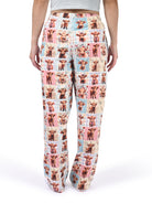 Highland Cow Quilt Pajama Pants back view